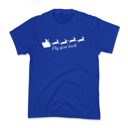 Fly You Fools Christmas Kids Tee