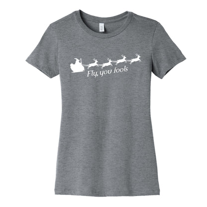 Fly You Fools Christmas Womens Cotton Tee