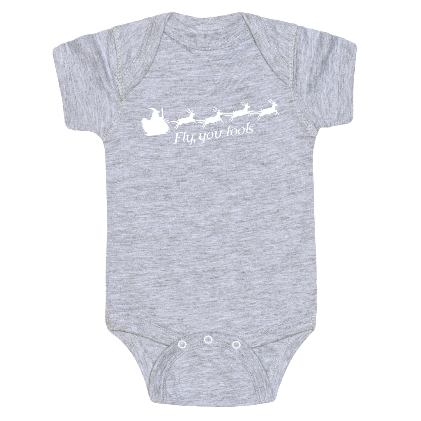 Fly You Fools Christmas Baby One-Piece
