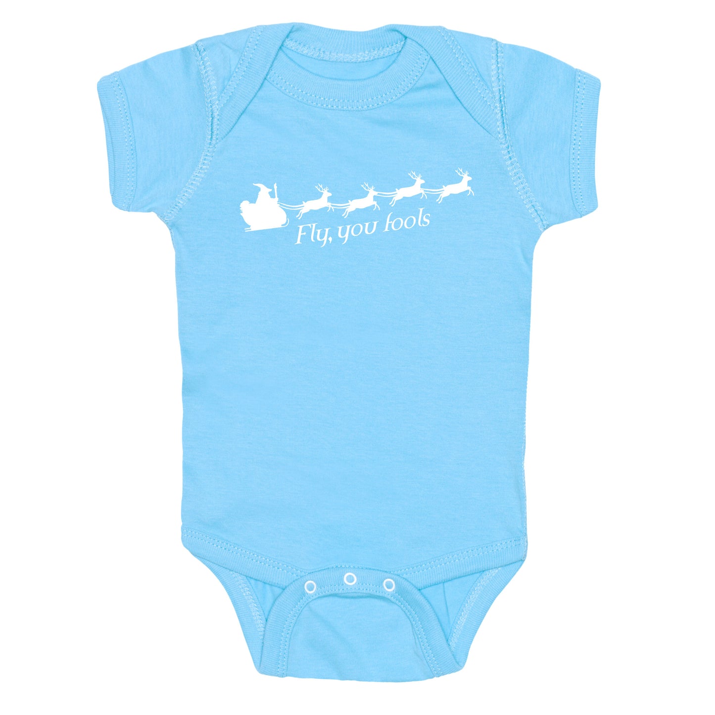Fly You Fools Christmas Baby One-Piece
