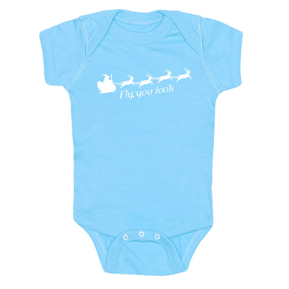 Fly You Fools Christmas Baby One-Piece