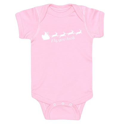 Fly You Fools Christmas Baby One-Piece