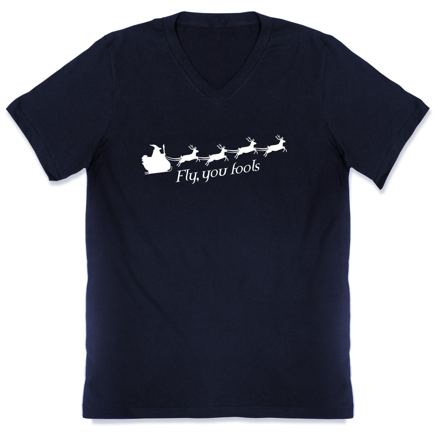 Fly You Fools Christmas V-Neck