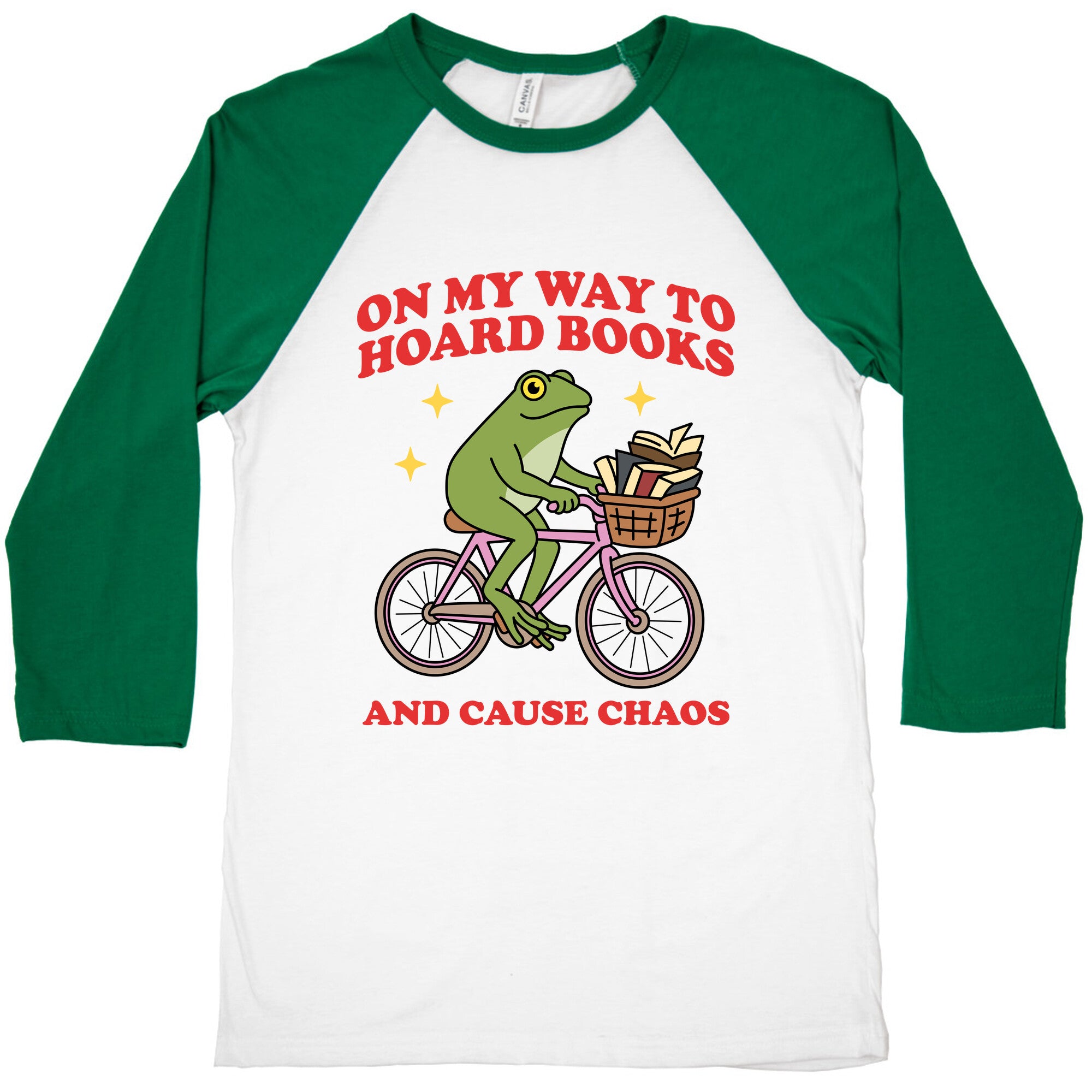On my Way to Hoard Books and Cause Chaos Baseball Tee