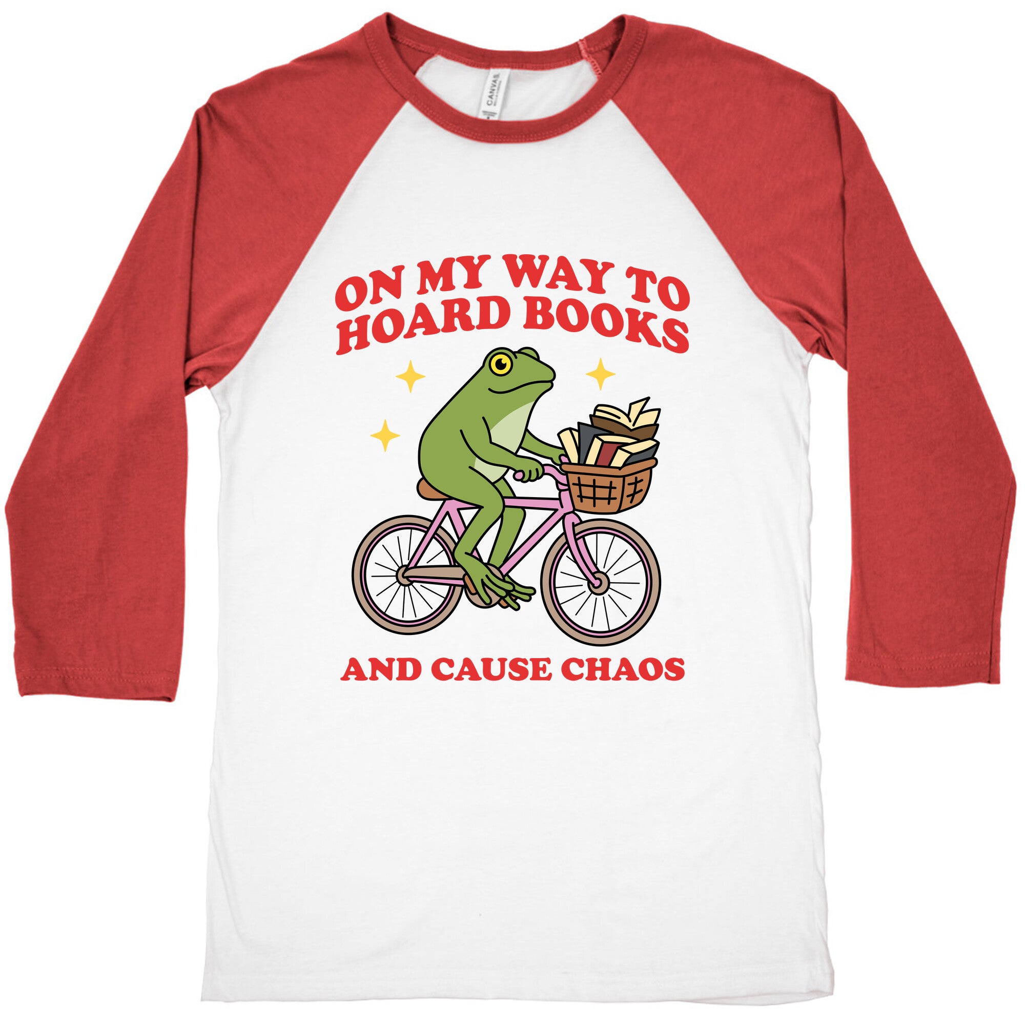 On my Way to Hoard Books and Cause Chaos Baseball Tee