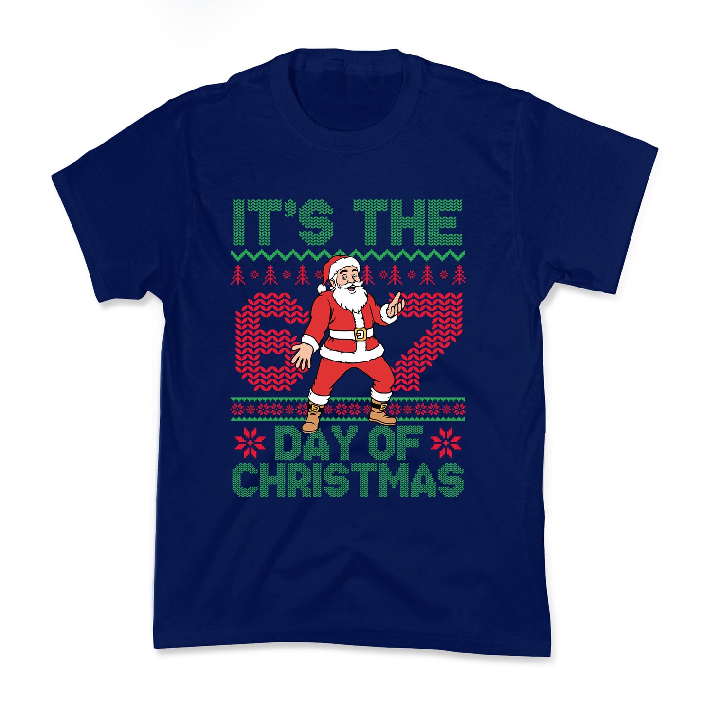 Santa Six Seven Kids Tee