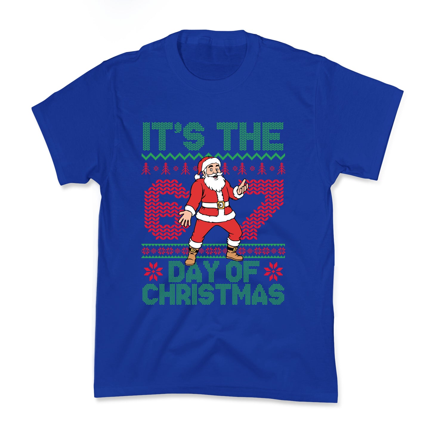 Santa Six Seven Kids Tee