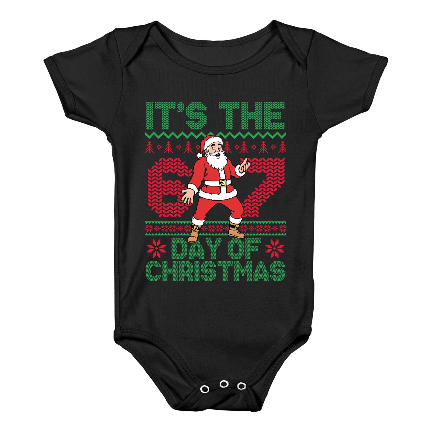 Santa Six Seven Baby One-Piece