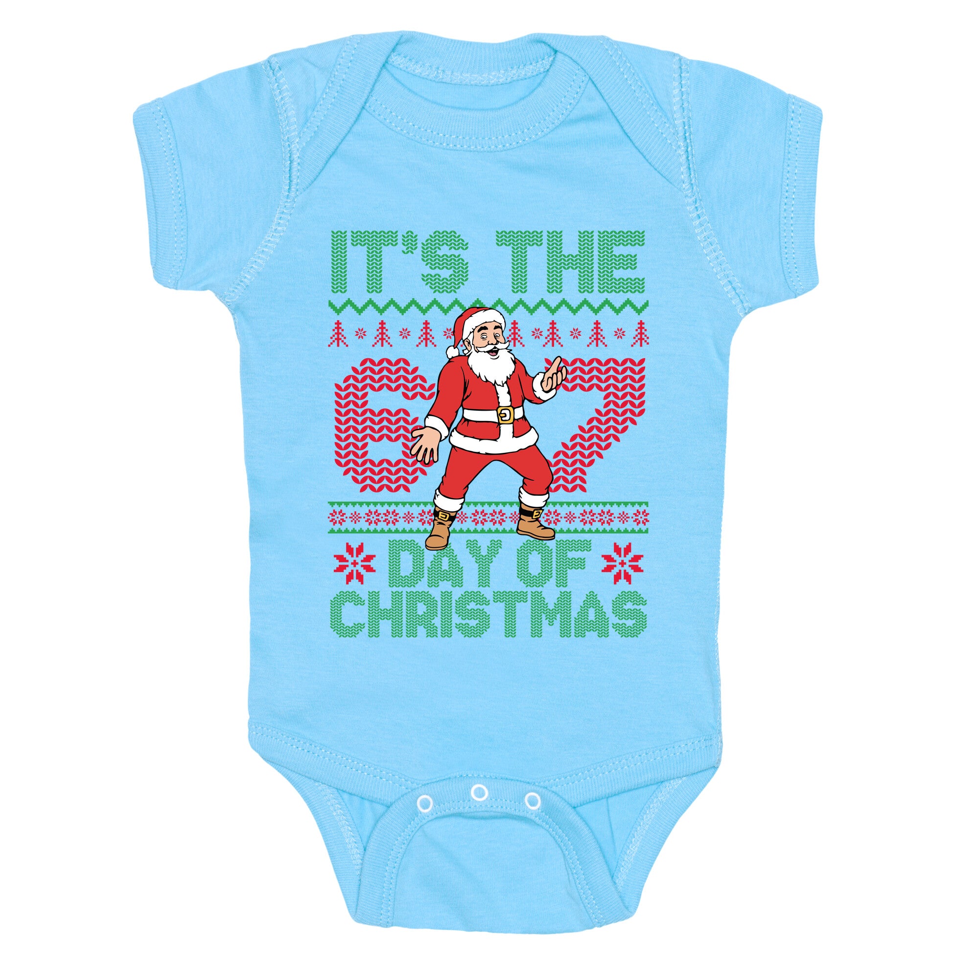 Santa Six Seven Baby One-Piece