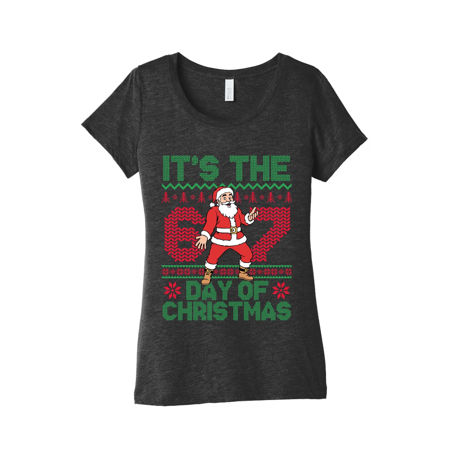 Santa Six Seven Womens Triblend Tee