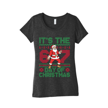 Santa Six Seven Womens Triblend Tee