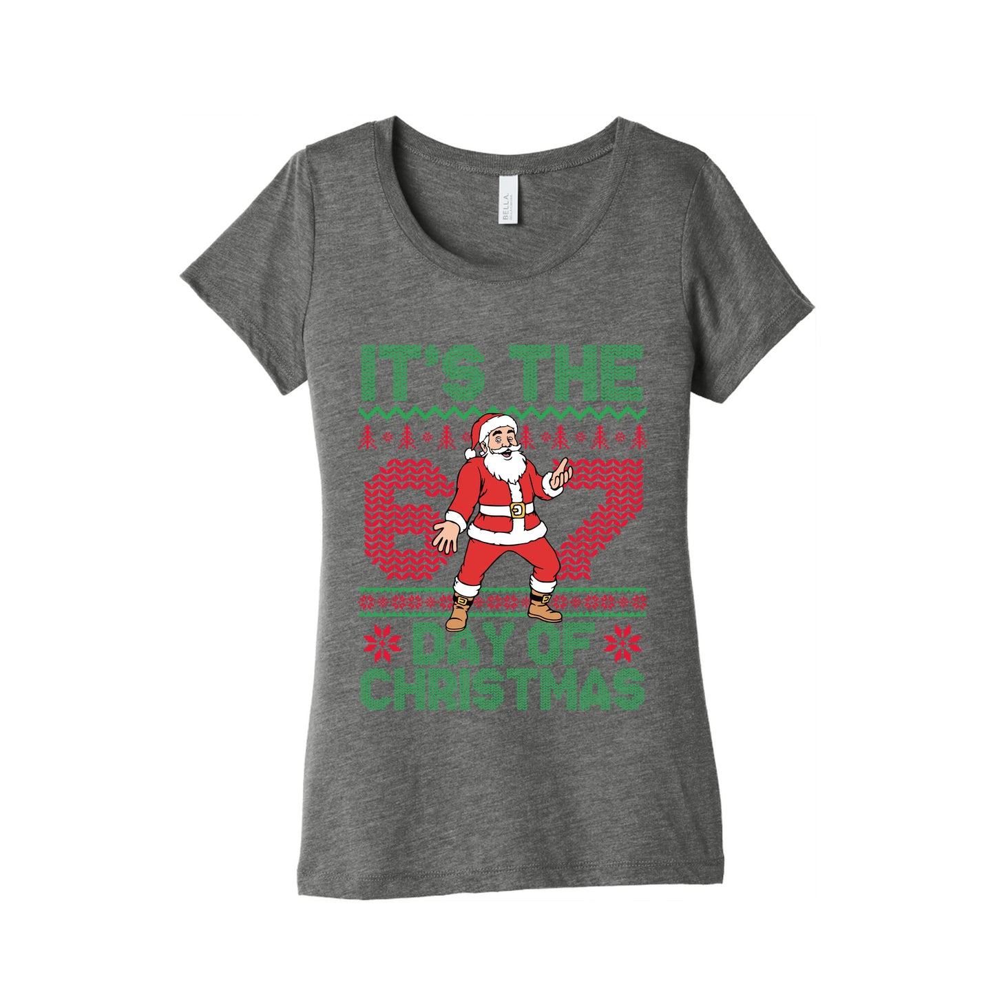 Santa Six Seven Womens Triblend Tee