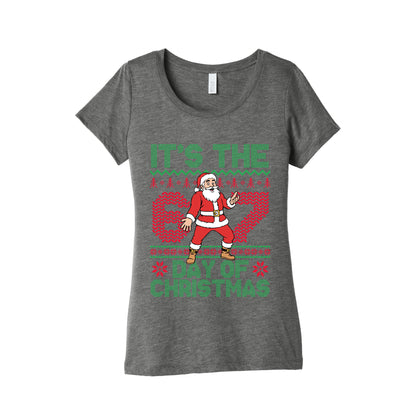 Santa Six Seven Womens Triblend Tee