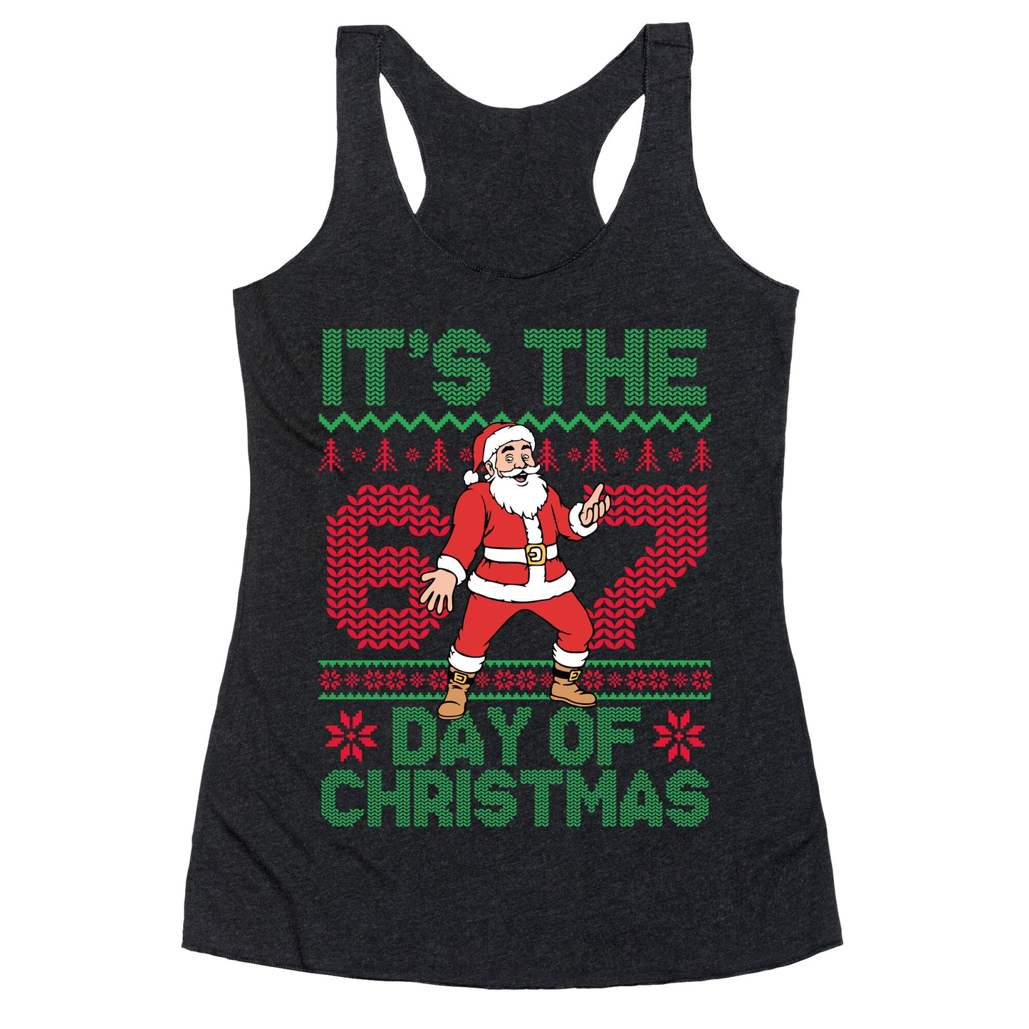 Santa Six Seven Racerback Tank