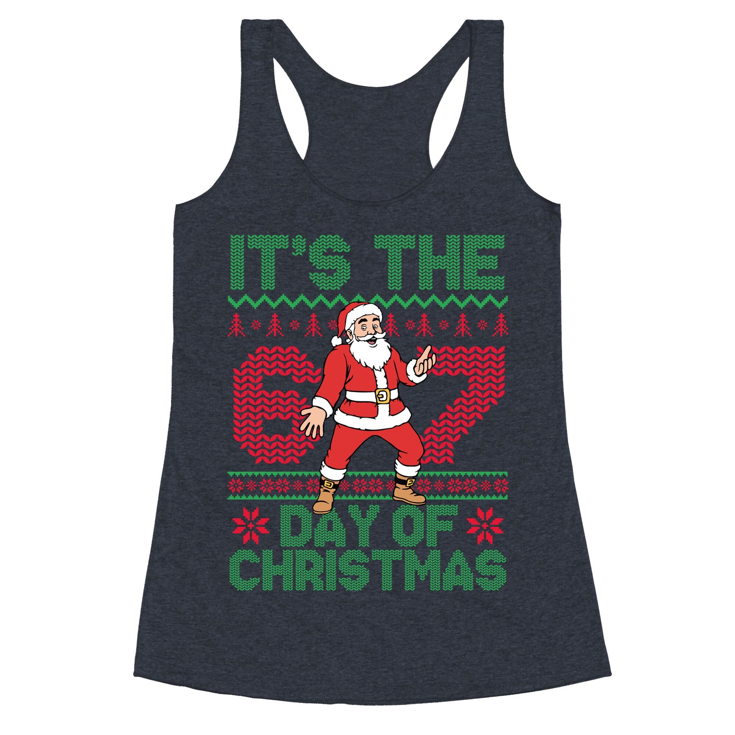 Santa Six Seven Racerback Tank