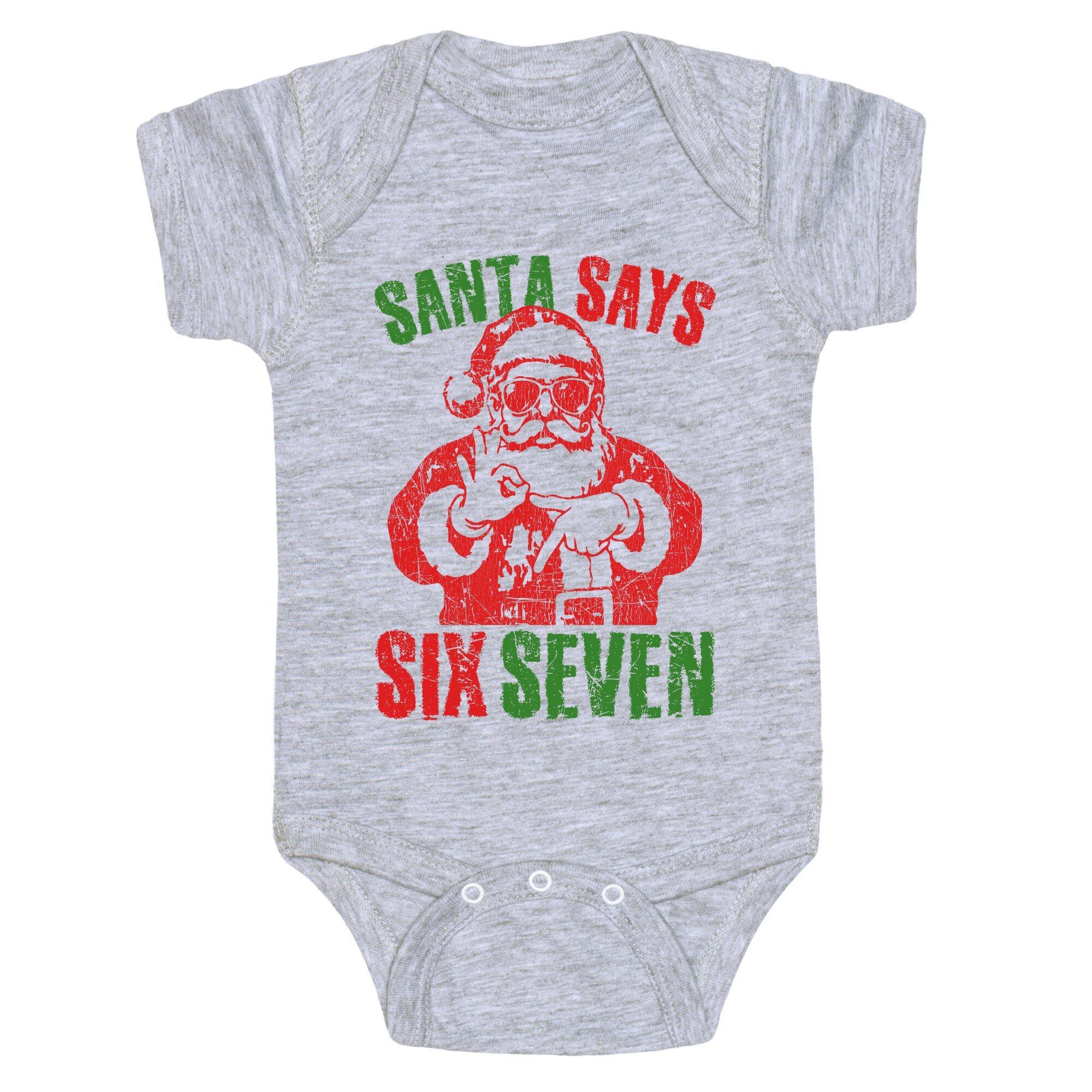 Santa Says 67 Baby One-Piece