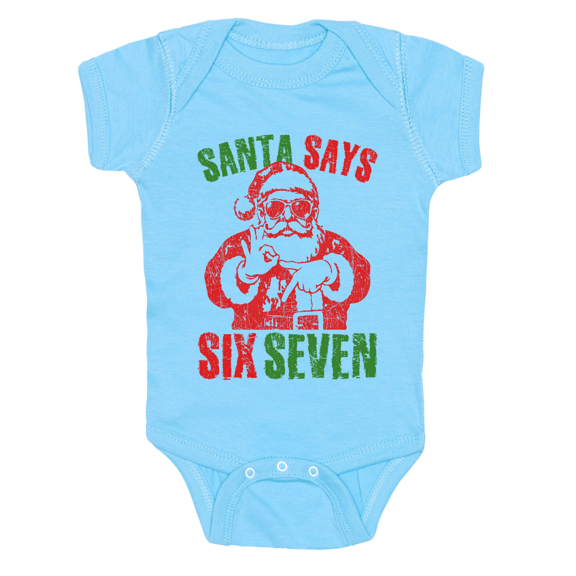 Santa Says 67 Baby One-Piece
