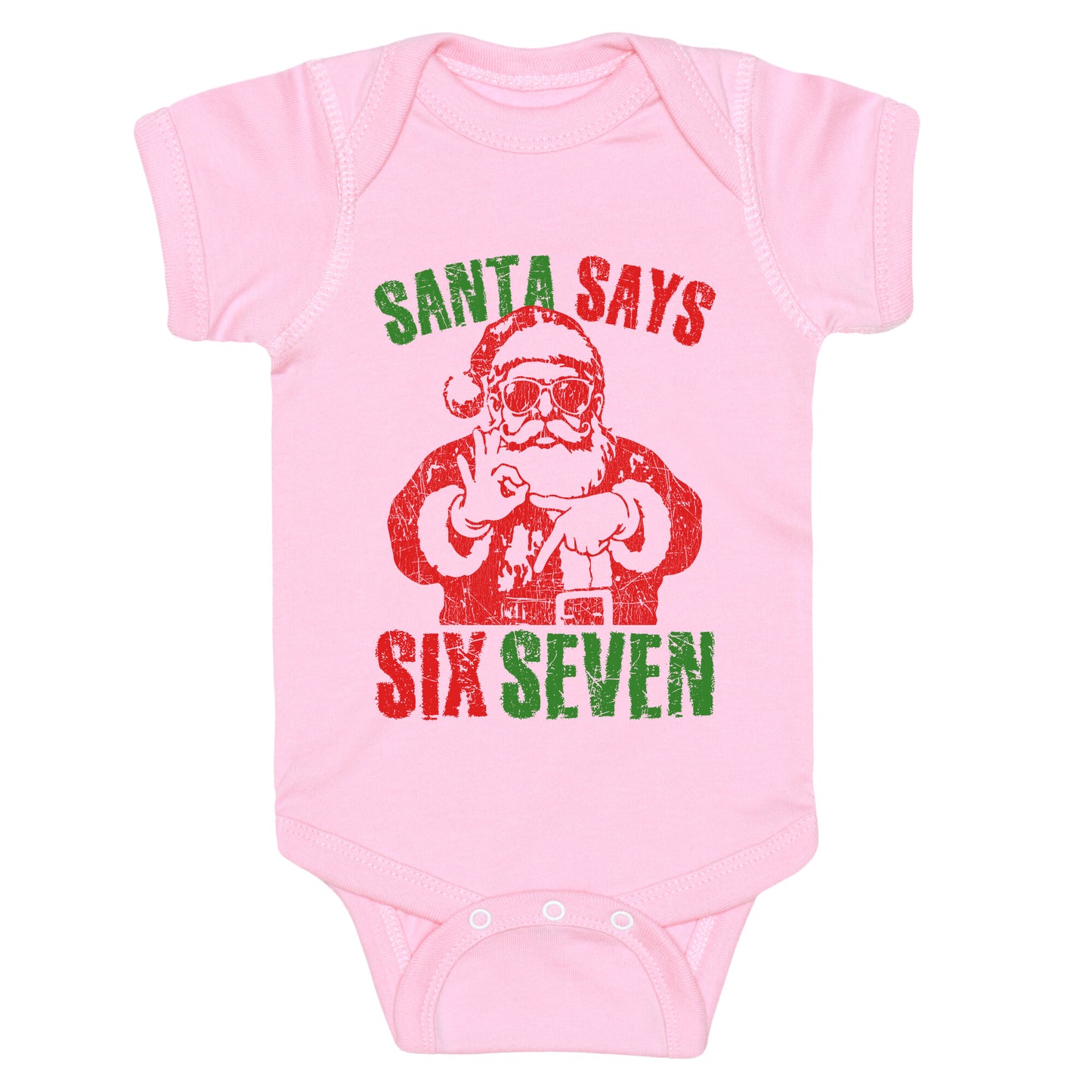 Santa Says 67 Baby One-Piece