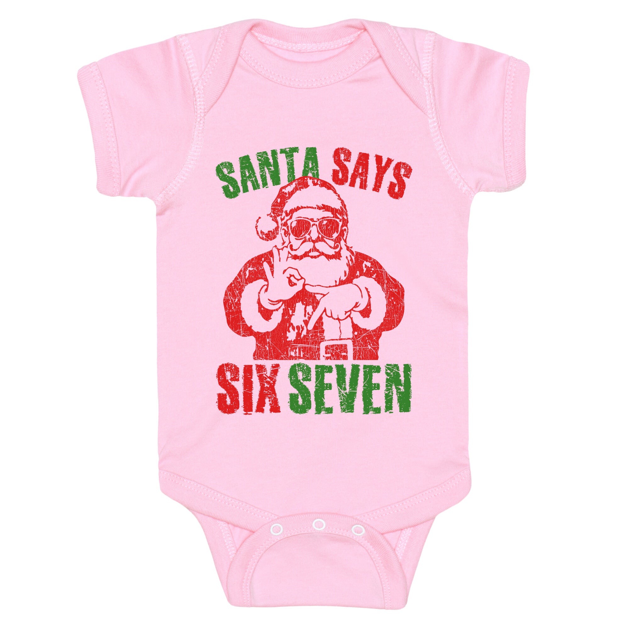 Santa Says 67 Baby One-Piece