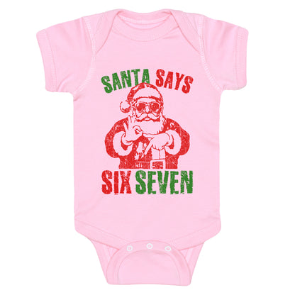Santa Says 67 Baby One-Piece