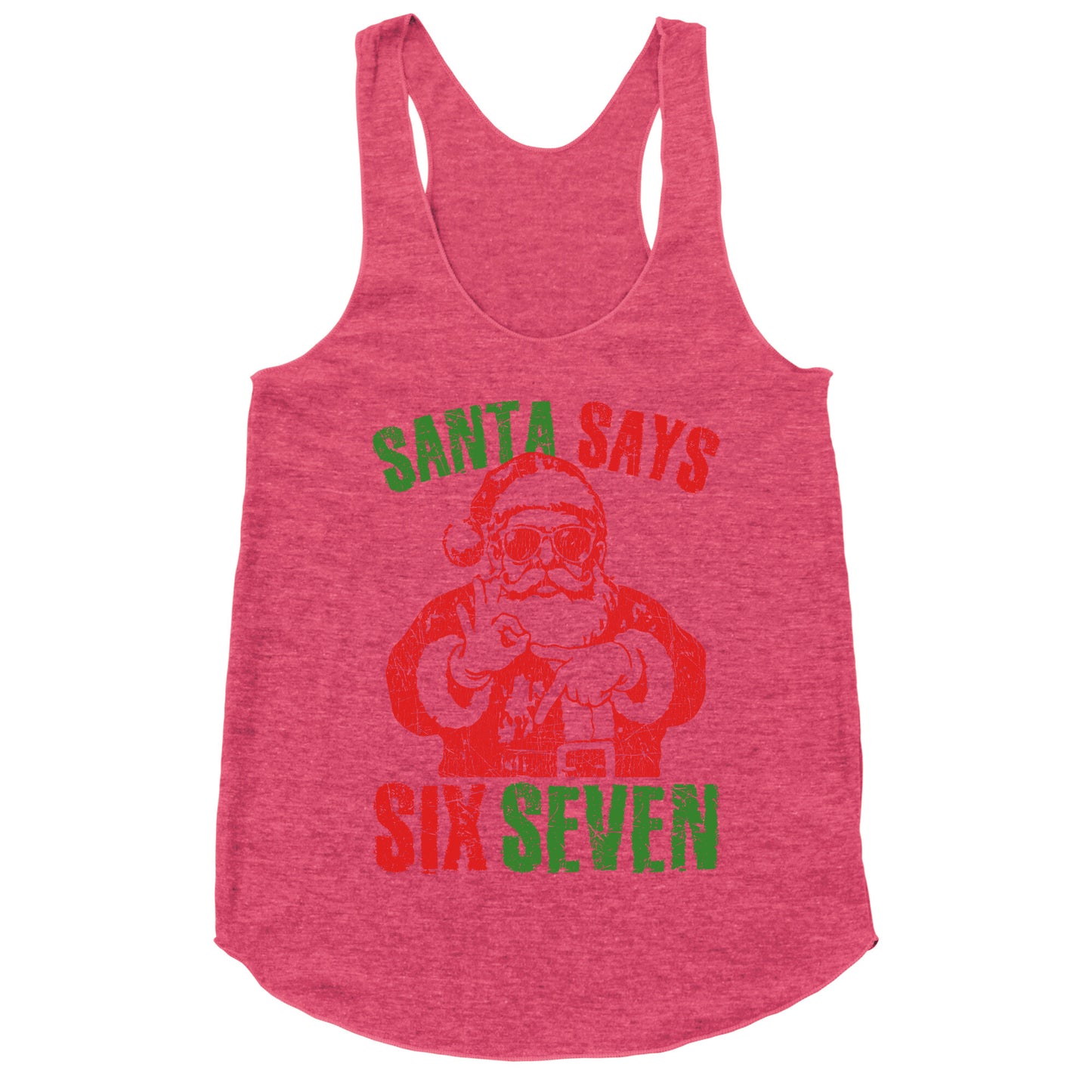 Santa Says 67 Racerback Tank