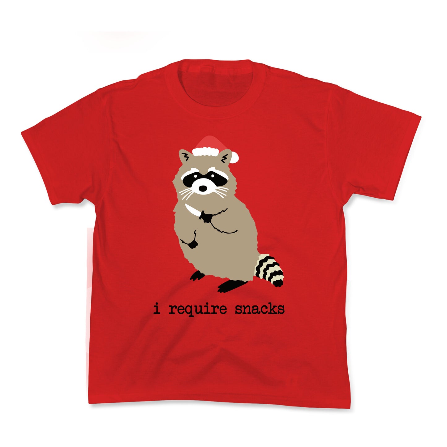 I Require Snacks Kids Tee