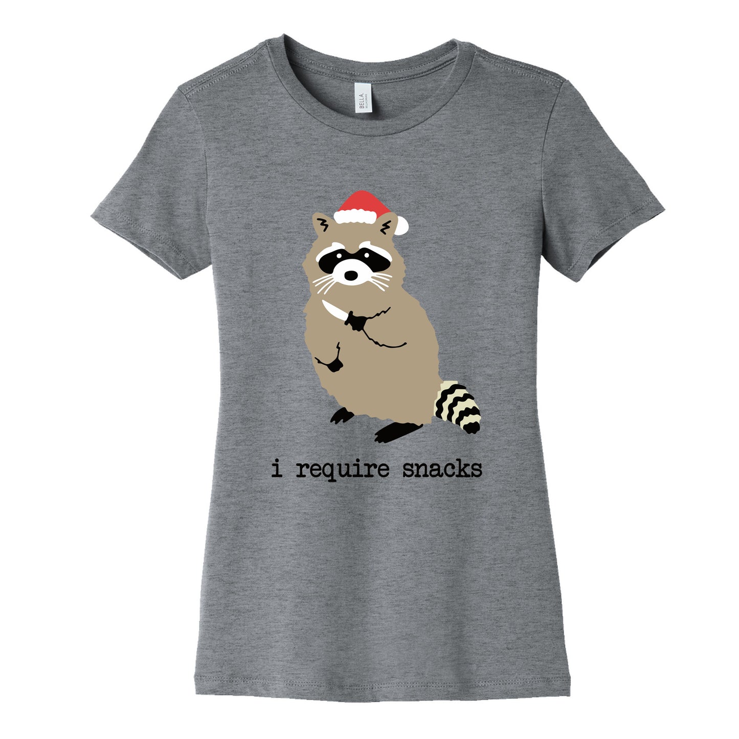 I Require Snacks Womens Cotton Tee