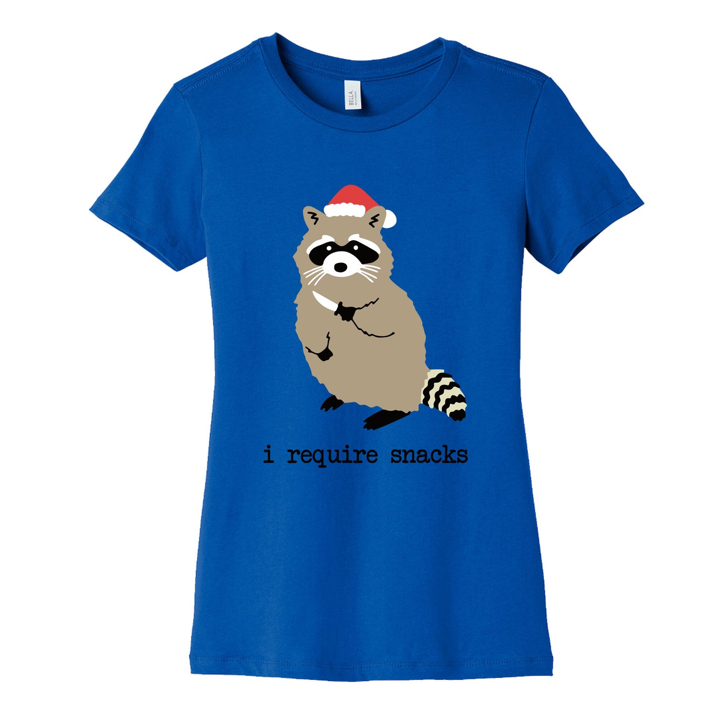 I Require Snacks Womens Cotton Tee