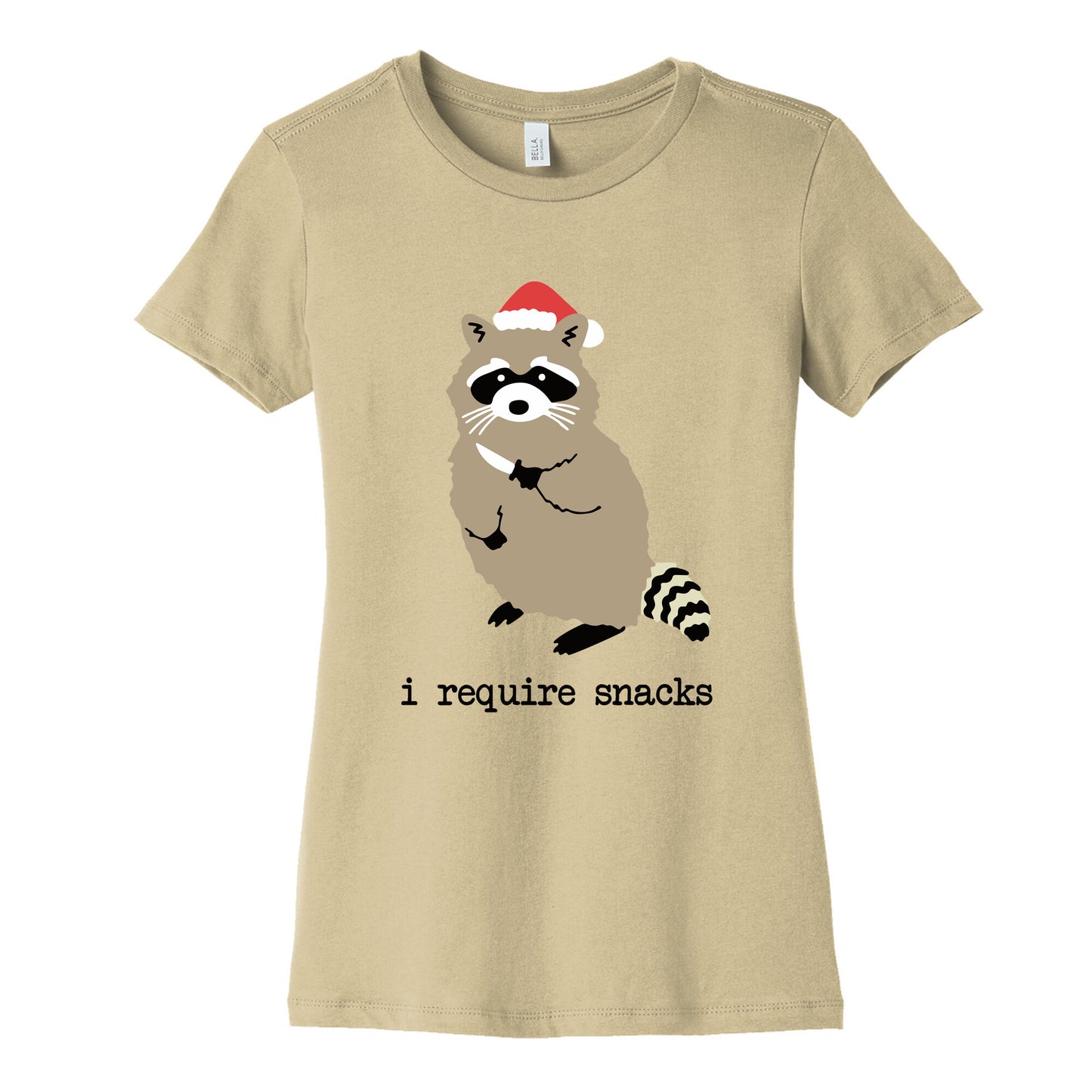 I Require Snacks Womens Cotton Tee