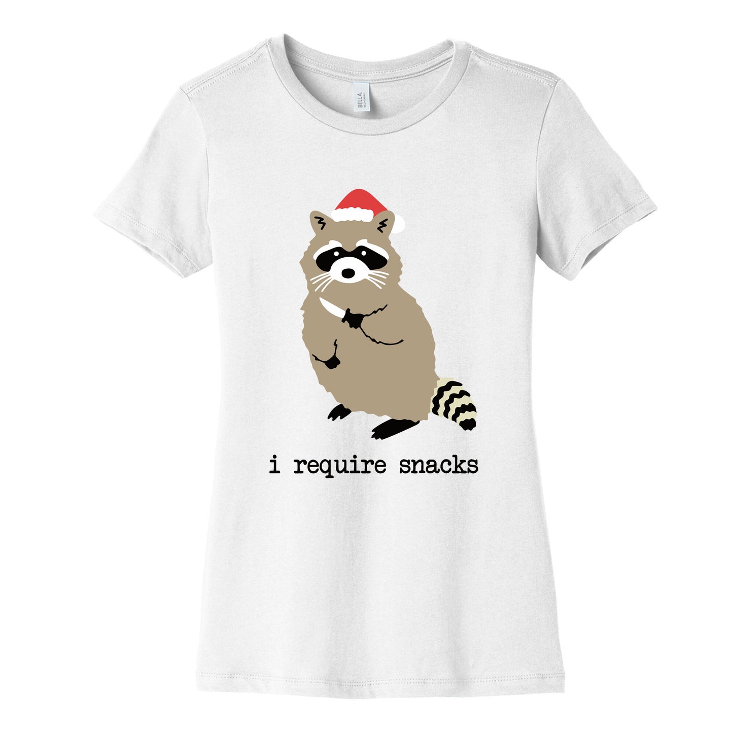 I Require Snacks Womens Cotton Tee