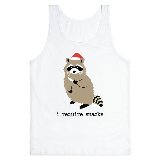 I Require Snacks Tank Top