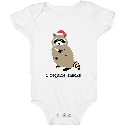 I Require Snacks Baby One-Piece