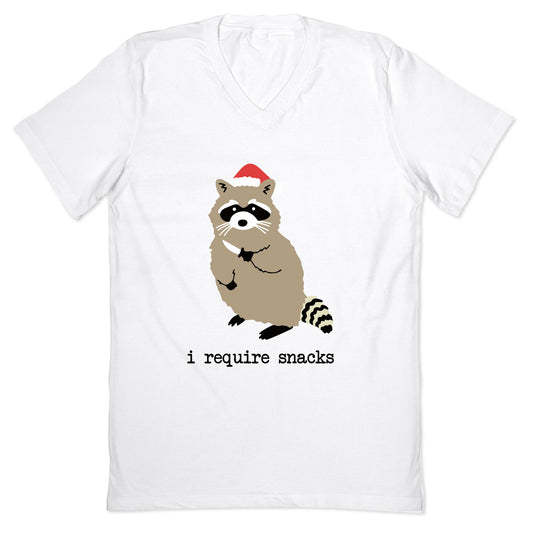 I Require Snacks V-Neck