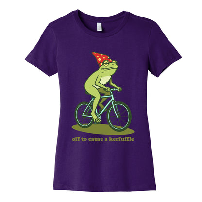 Off to Cause a Kerfuffle Womens Cotton Tee
