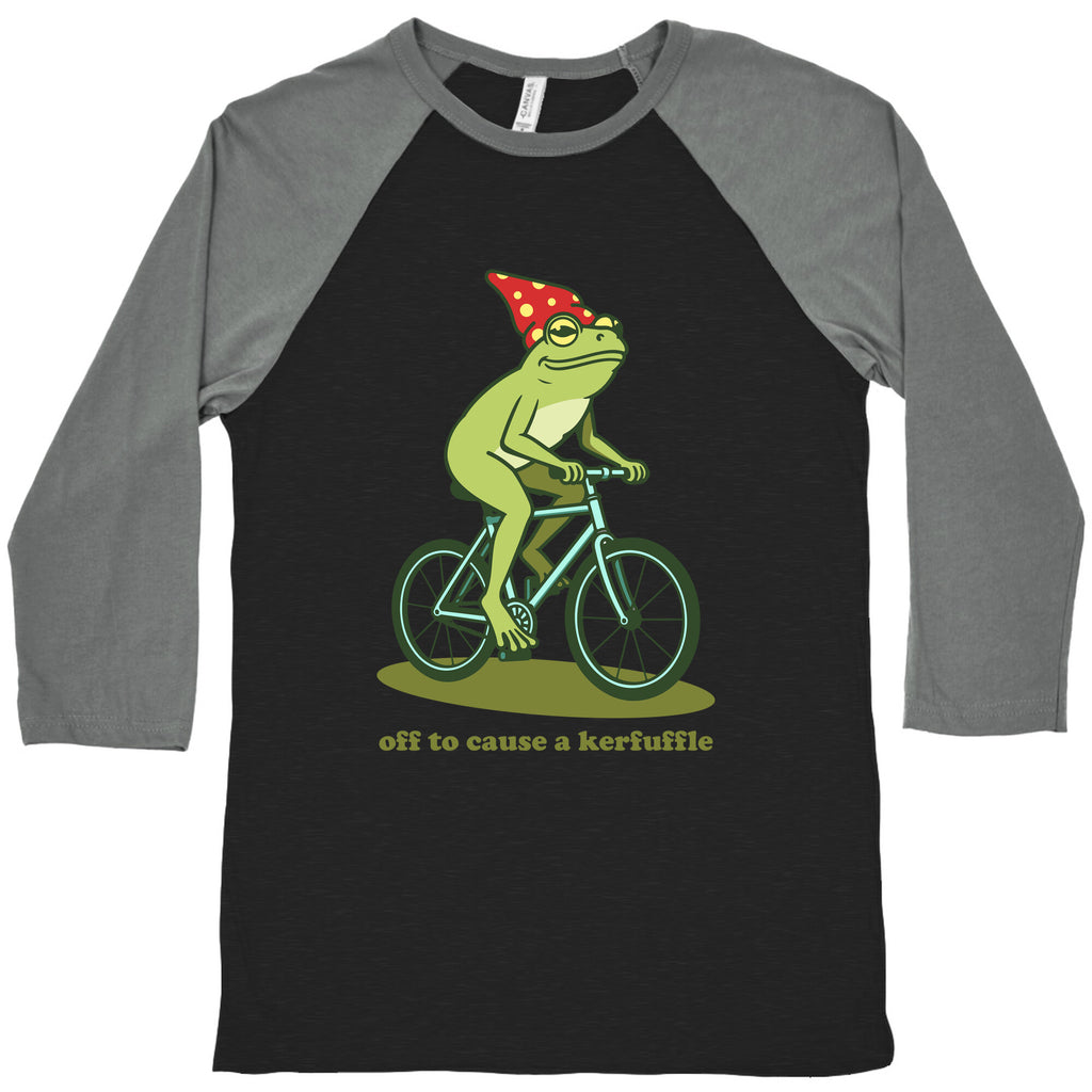 Off to Cause a Kerfuffle Baseball Tee