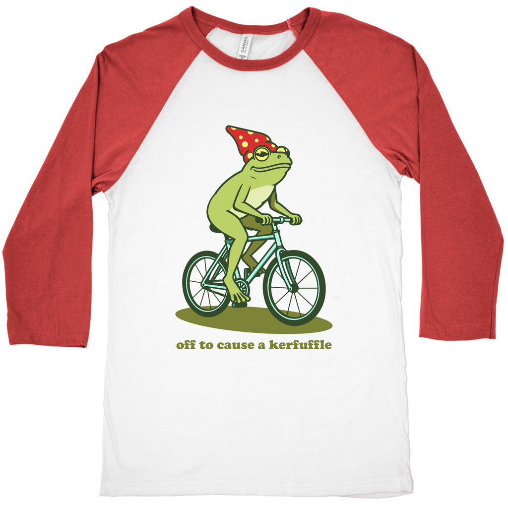 Off to Cause a Kerfuffle Baseball Tee