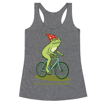 Off to Cause a Kerfuffle Racerback Tank