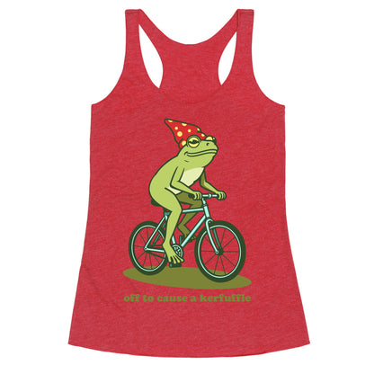 Off to Cause a Kerfuffle Racerback Tank