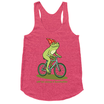 Off to Cause a Kerfuffle Racerback Tank