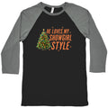 He Loves My Showgirl Style, She Loves my Redwood Tree Baseball Tee