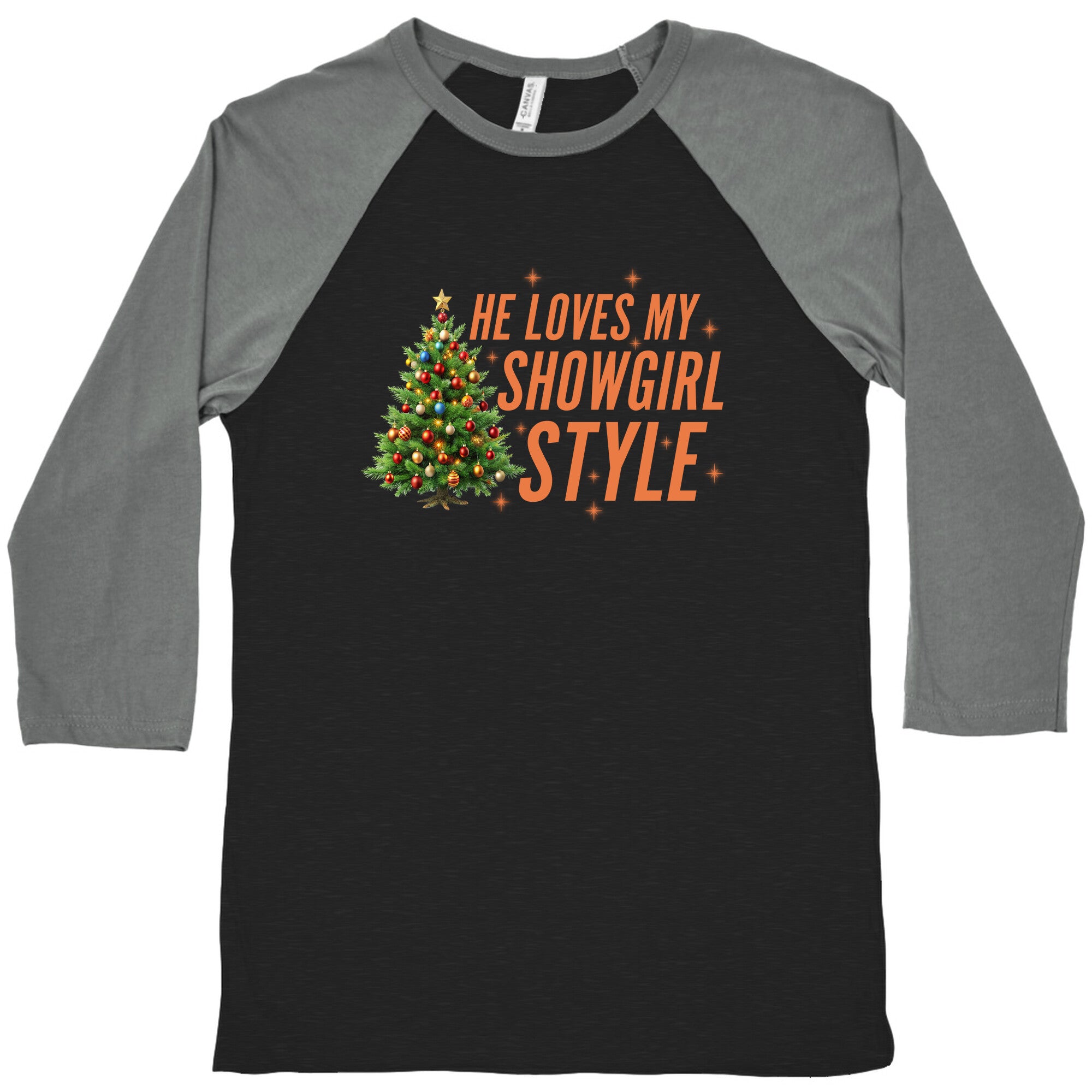 He Loves My Showgirl Style, She Loves my Redwood Tree Baseball Tee