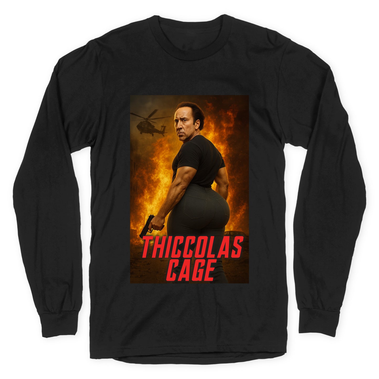 Thiccolas Cage Longsleeve Tee