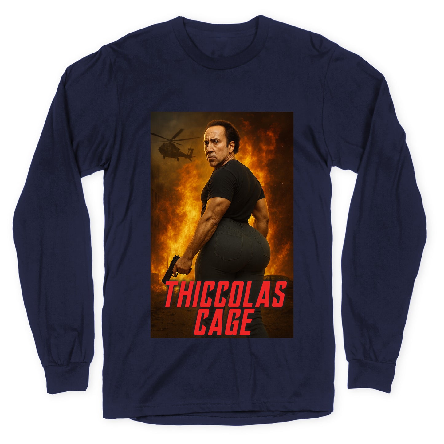 Thiccolas Cage Longsleeve Tee