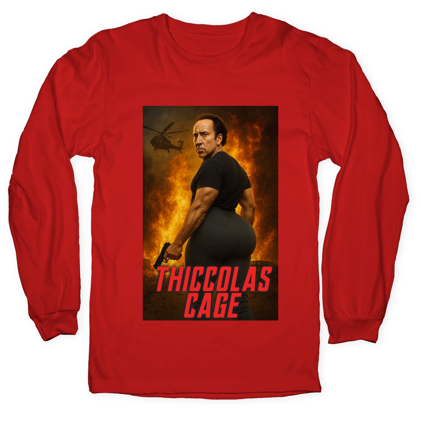 Thiccolas Cage Longsleeve Tee