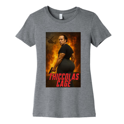 Thiccolas Cage Womens Cotton Tee