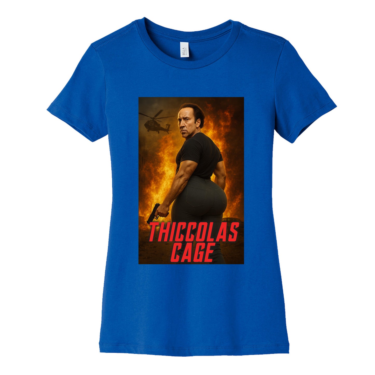 Thiccolas Cage Womens Cotton Tee