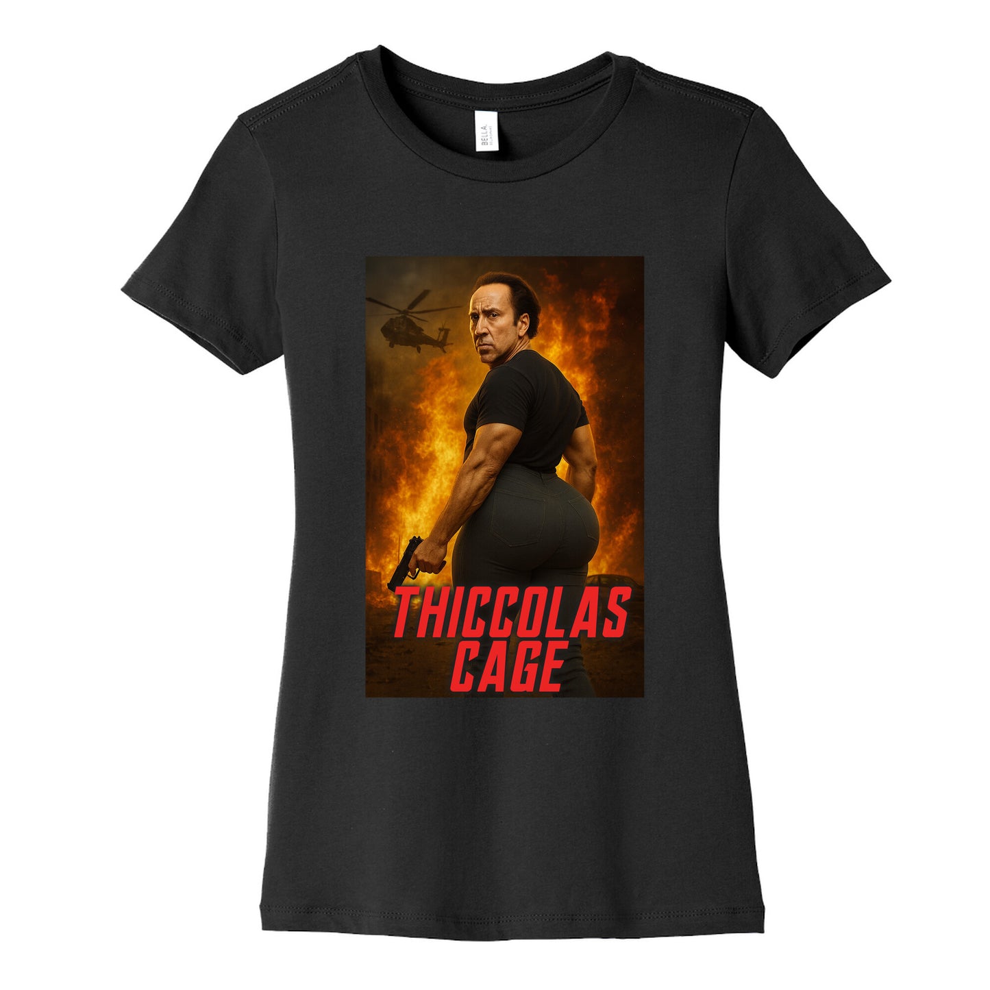 Thiccolas Cage Womens Cotton Tee