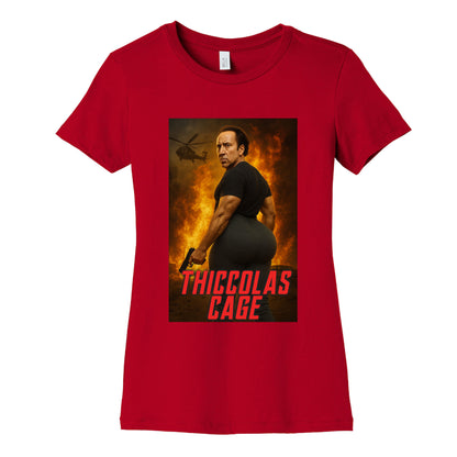 Thiccolas Cage Womens Cotton Tee
