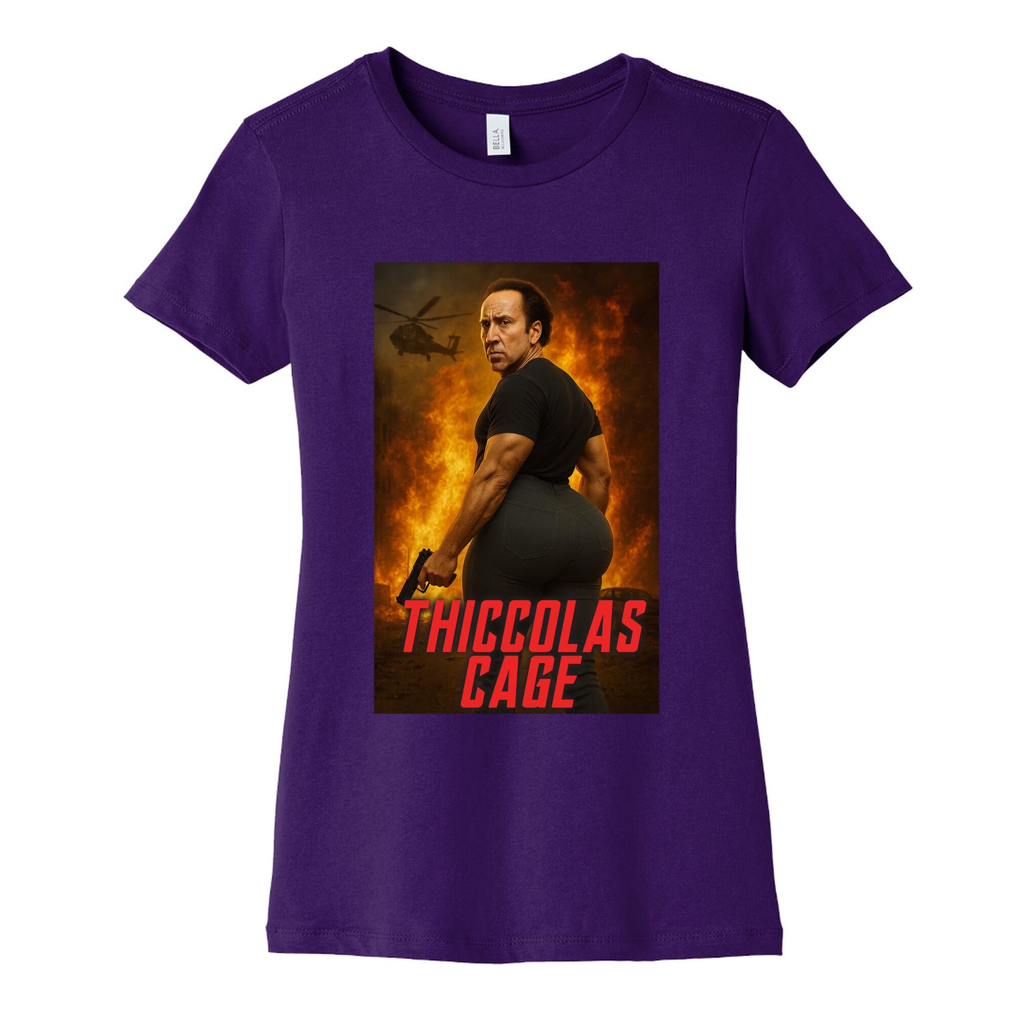 Thiccolas Cage Womens Cotton Tee