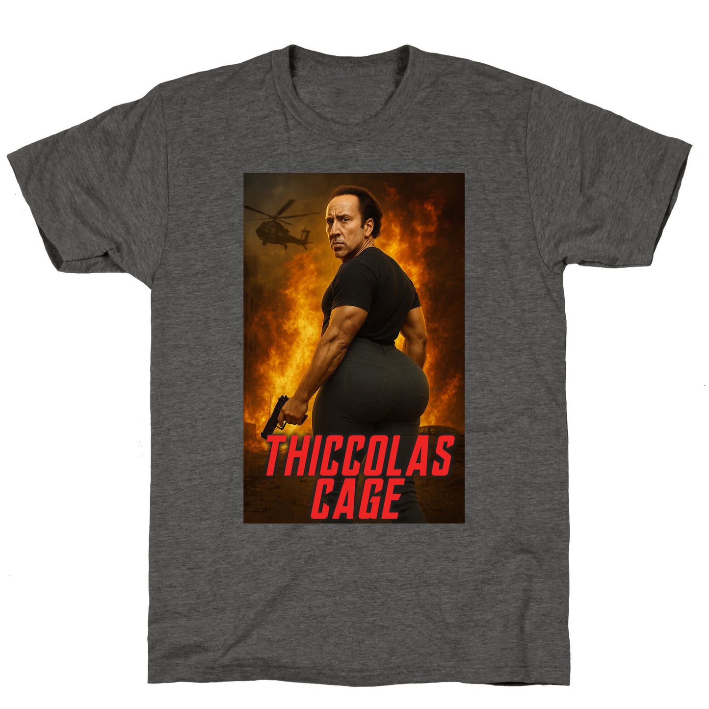 Thiccolas Cage Unisex Triblend Tee